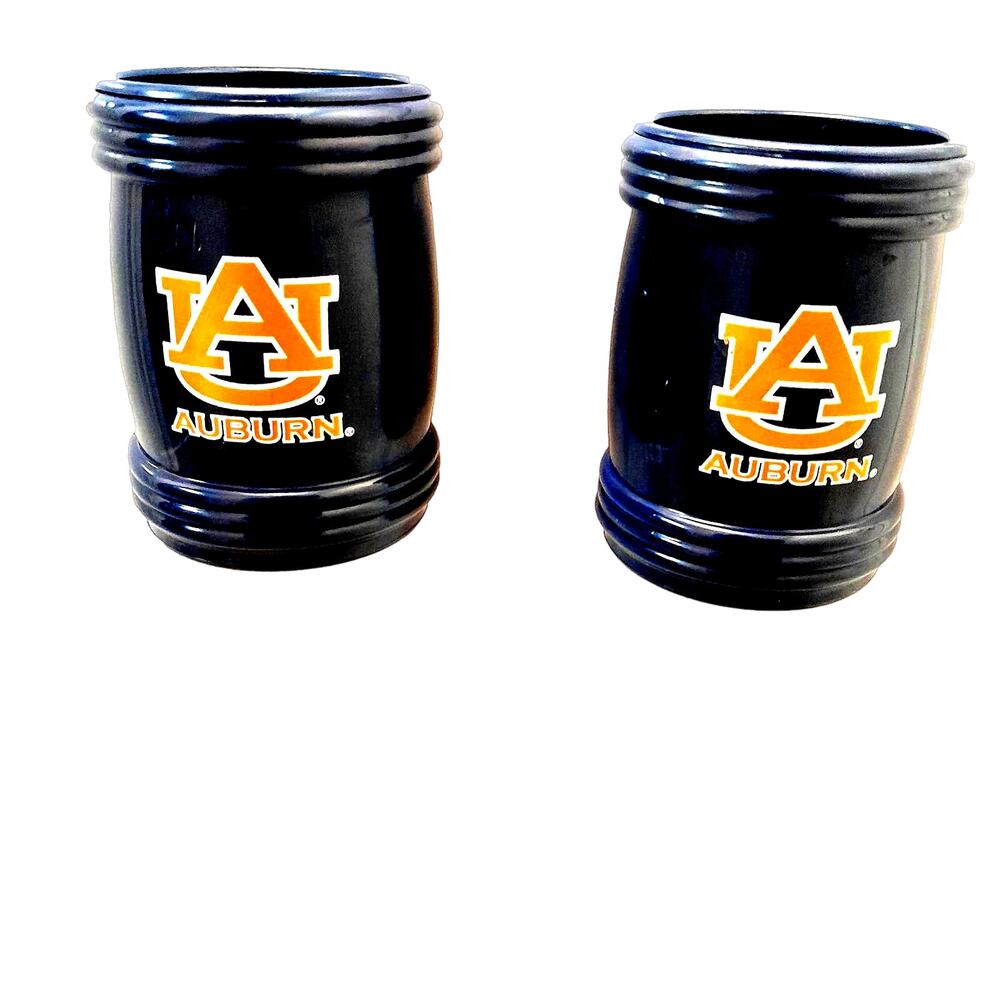 NCAA Auburn Tigers (2) Magnetic Bottle Koozie Coozie  Tailgating New Boat